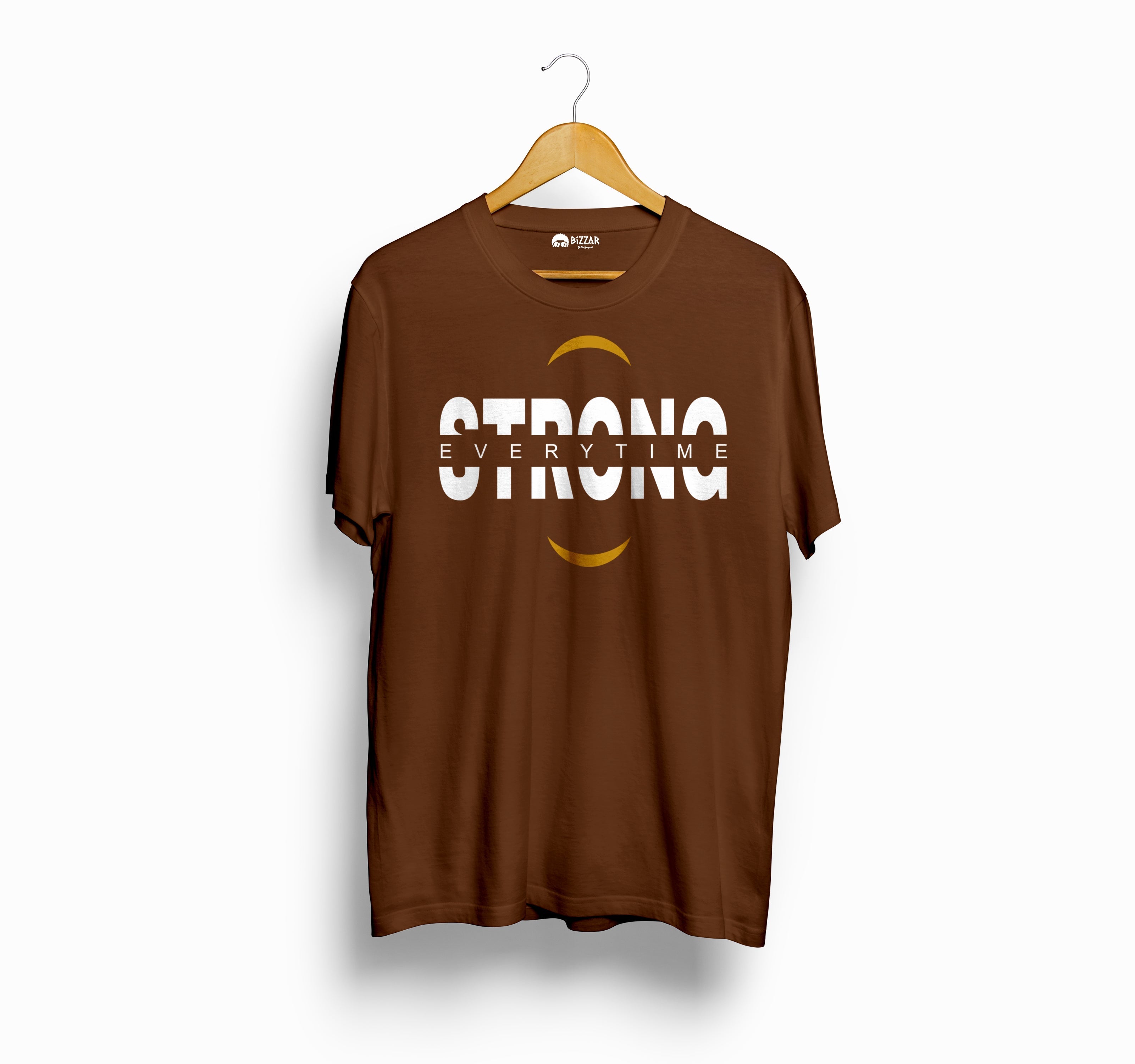 Bizzar's Strong Coffee Brown T-Shirt