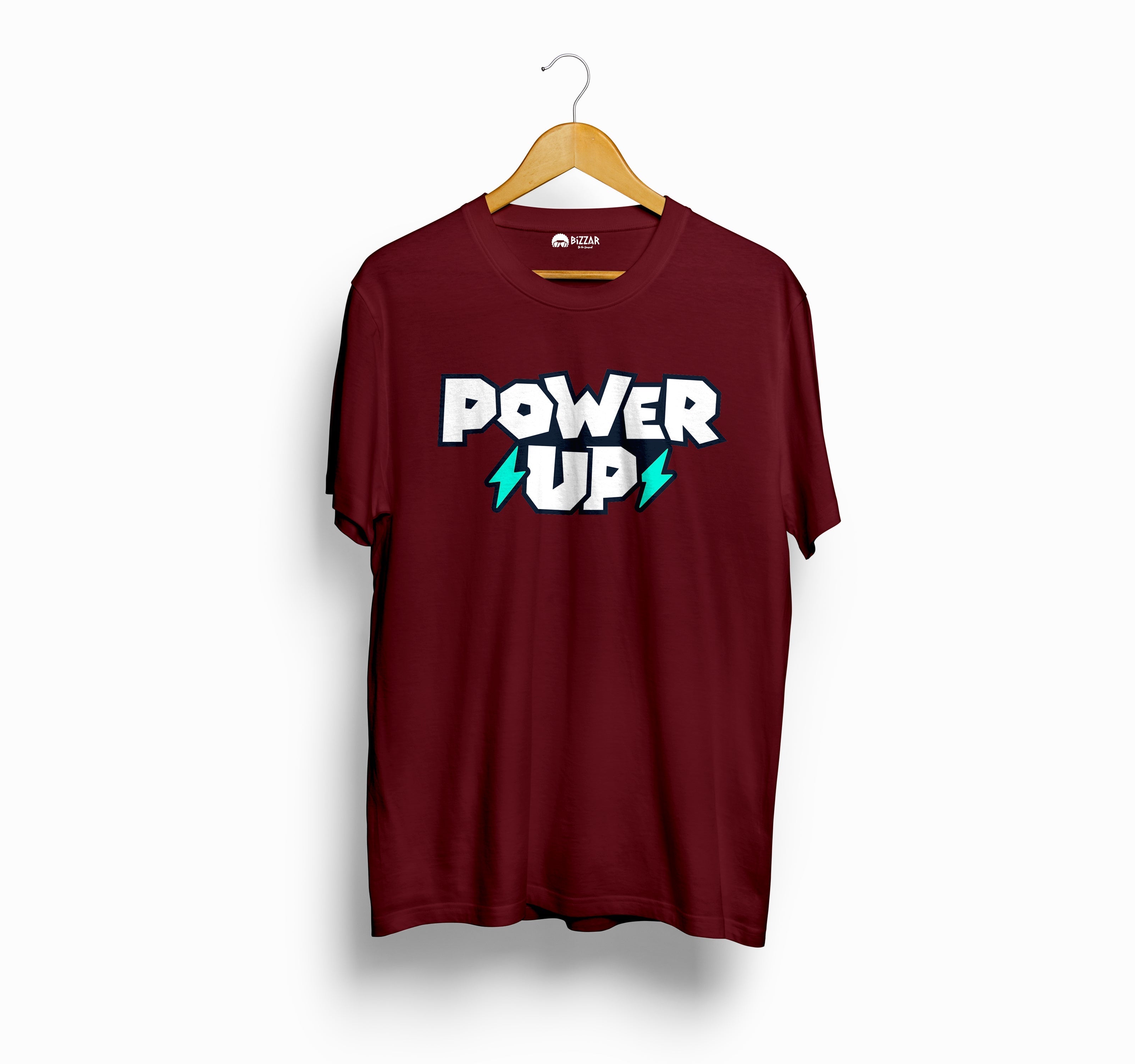 Bizzar Power Up Maroon T-Shirt